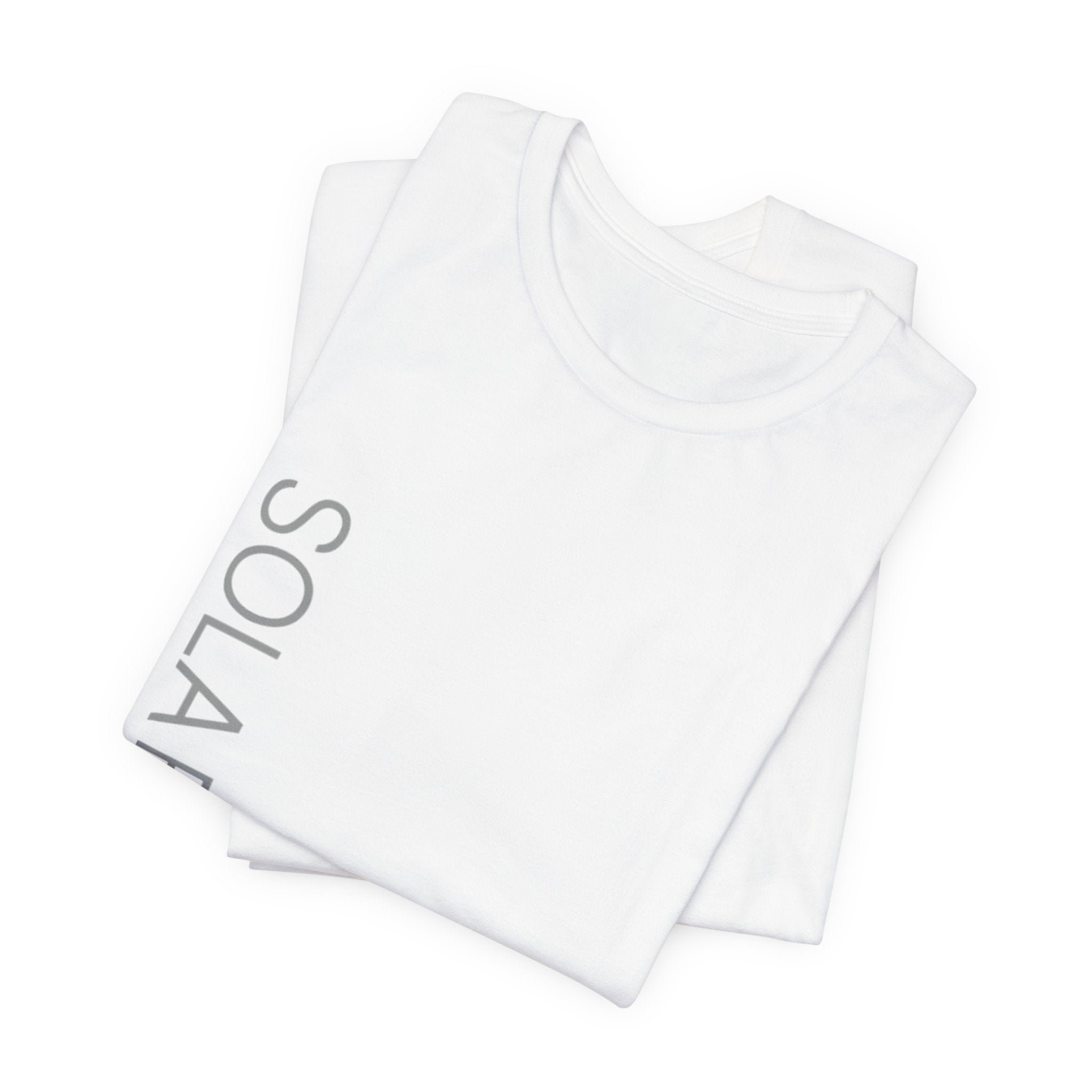 Sola Fide — Vertical Logo Tee | Faith Alone