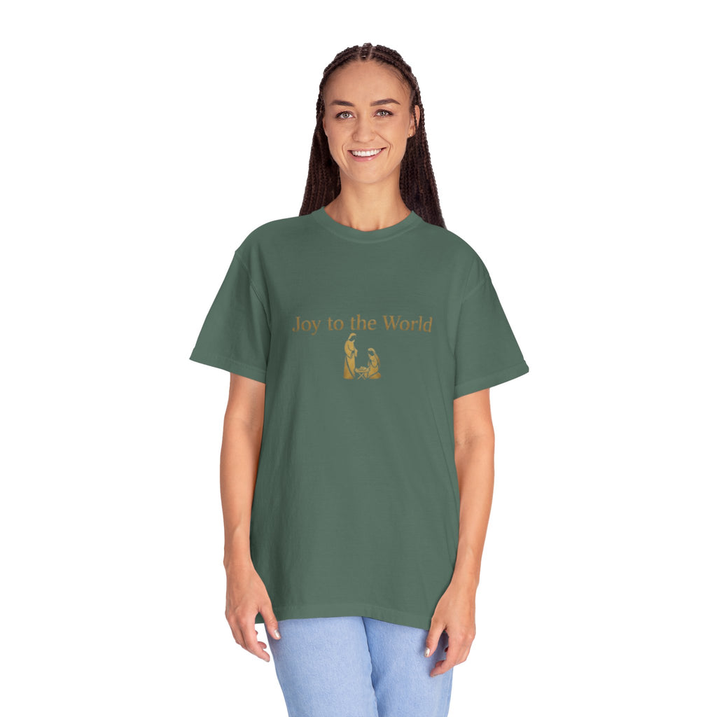Joy to the World Christian T-Shirt - Christmas Hymn Worship Tee