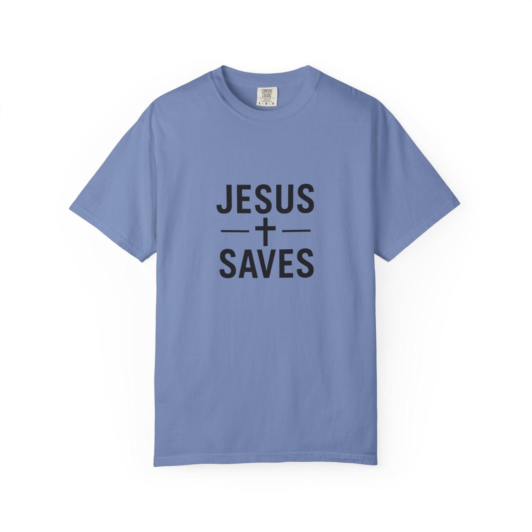 Jesus Saves T-Shirt — Minimal Christian Faith Tee