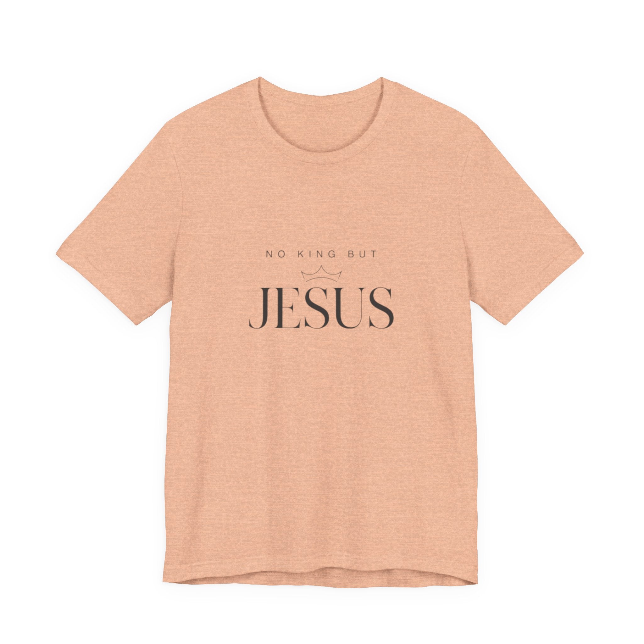 "No King But Jesus" Minimalist Christian Tee