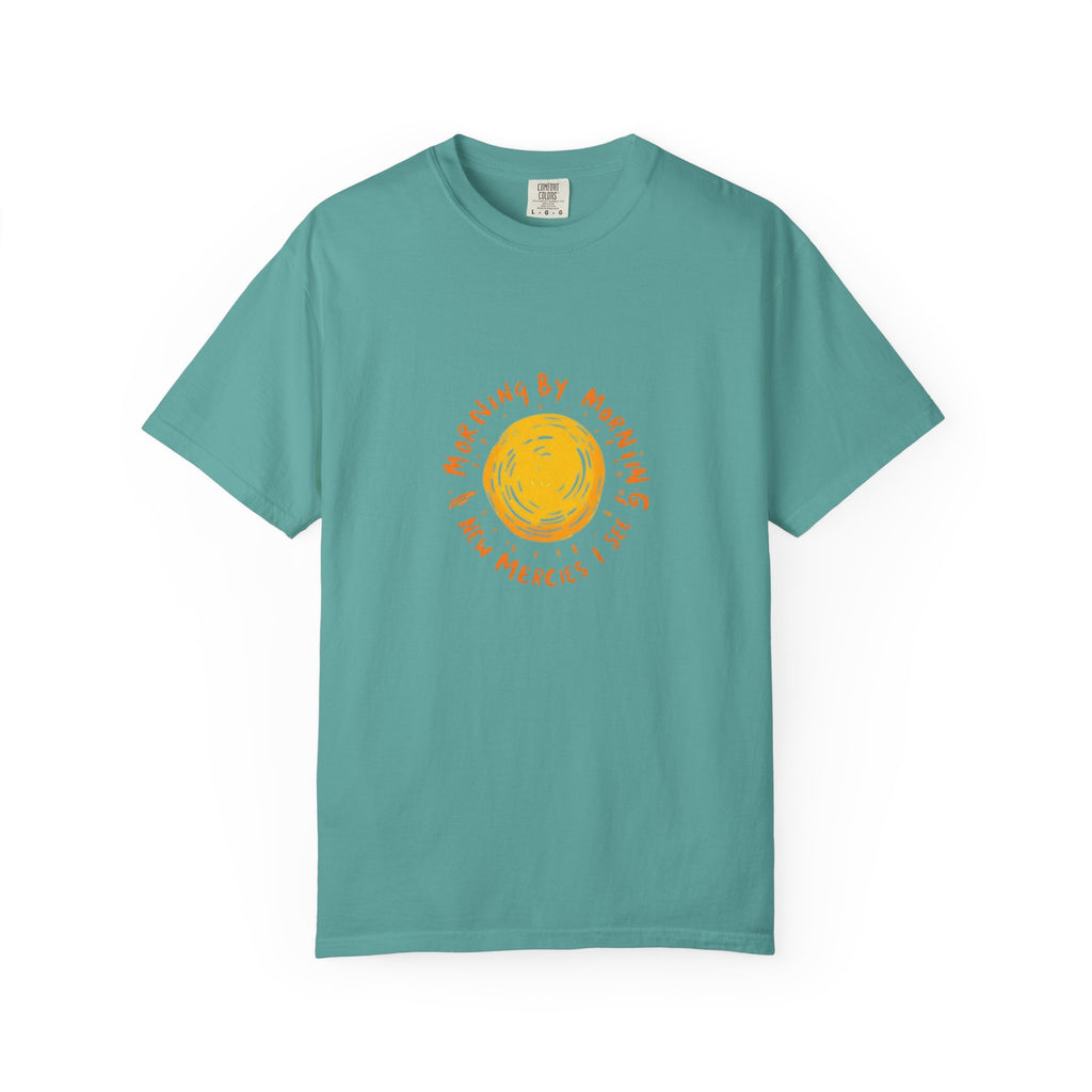 Morning by Morning New Mercies Christian T-Shirt - Lamentations 3:23 Comfort Colors Tee