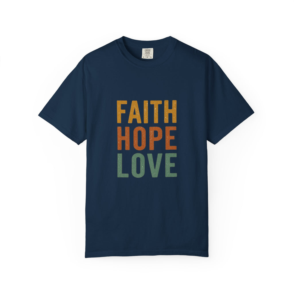 Faith Hope Love Christian T-Shirt - 1 Corinthians 13:13 Tee