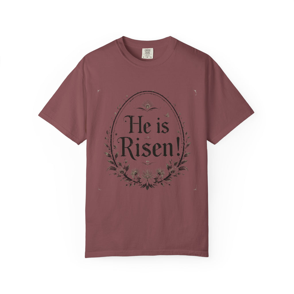 He Is Risen Christian T-Shirt - Easter Resurrection Faith Tee