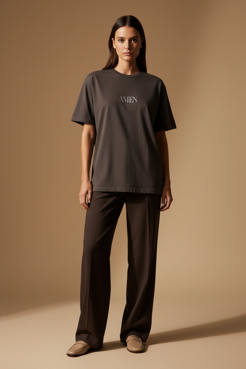 AMEN Tee - Female Vogue Mockup