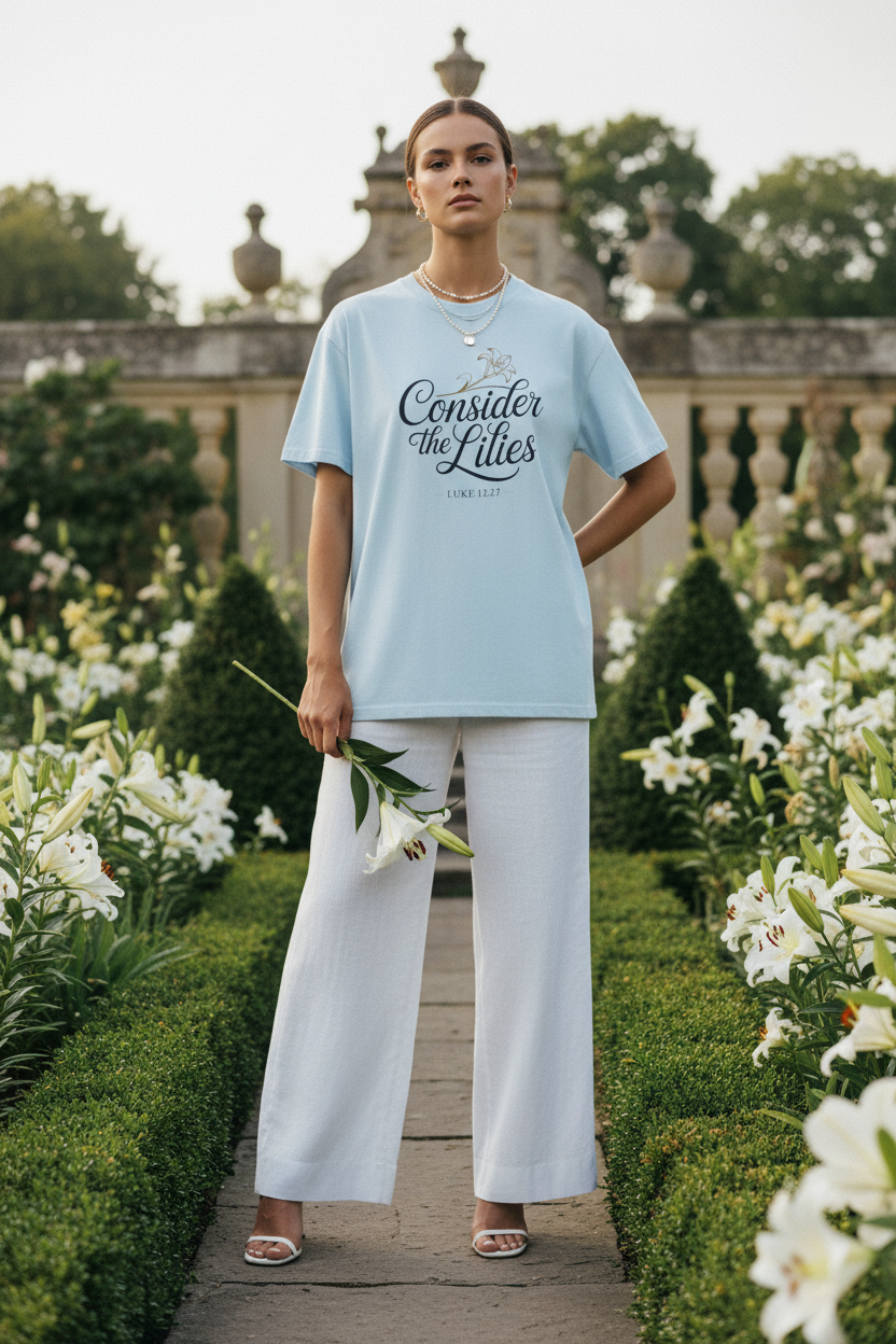 Consider the Lilies - Luxury Vogue Paris Garden Mockup