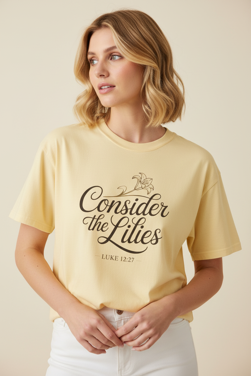 Consider the Lilies — Vogue Style Female Mockup