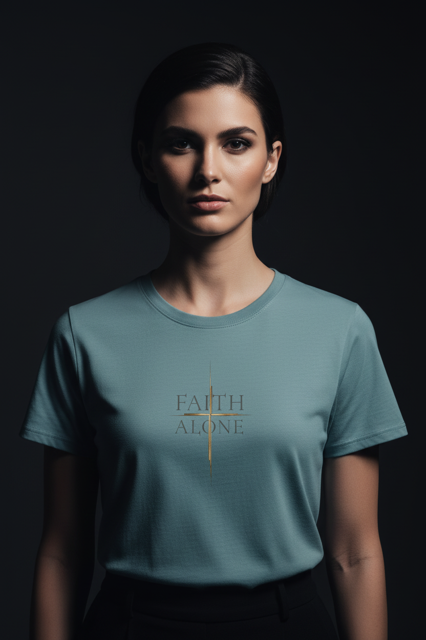 Faith Alone Teal — Vogue Editorial