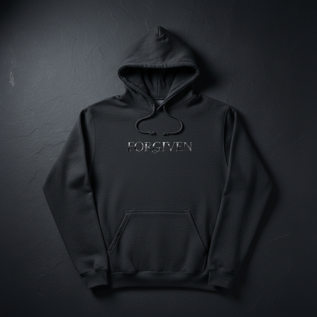 Forgiven Hoodie — Ultra Luxury Flat Lay Mockup