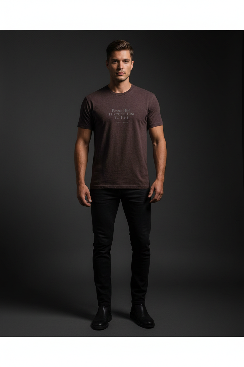 From Him Through Him To Him - Male GQ Mockup