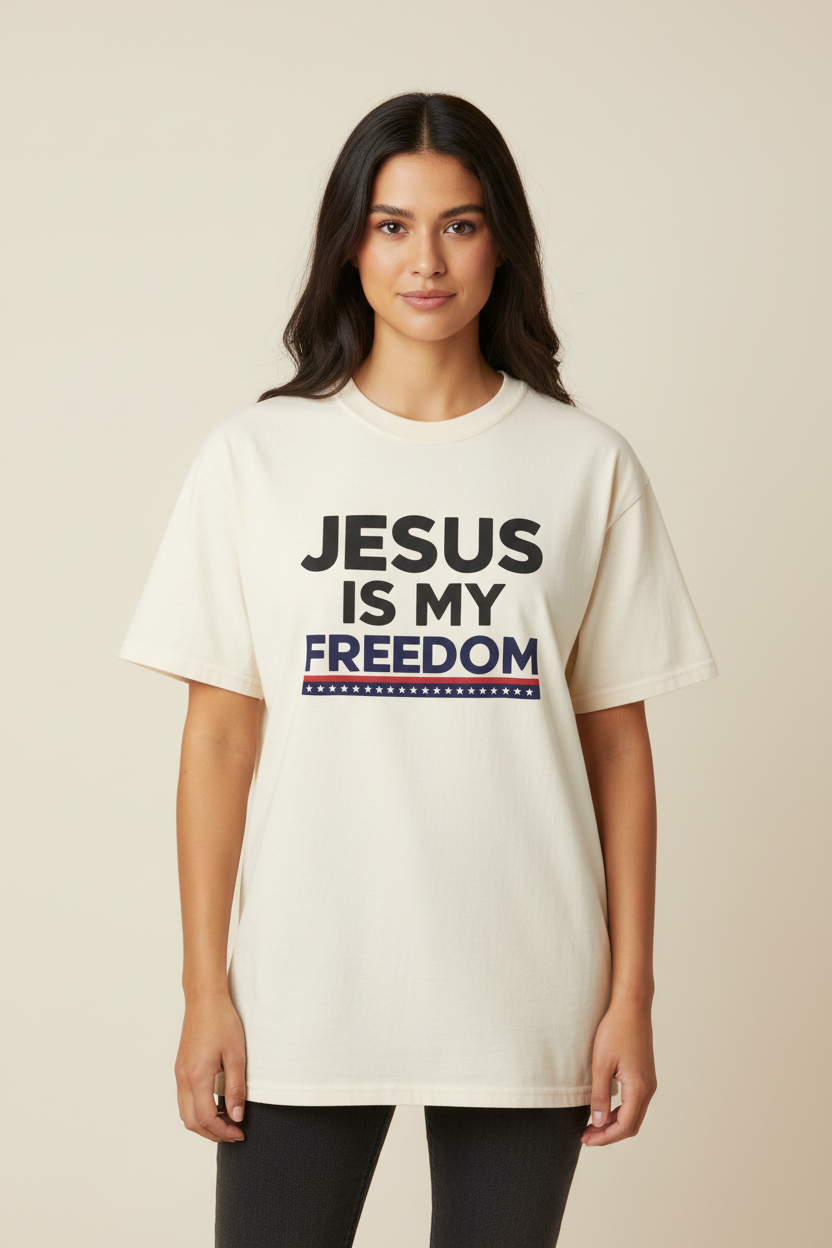 Jesus Is My Freedom — Female Mockup