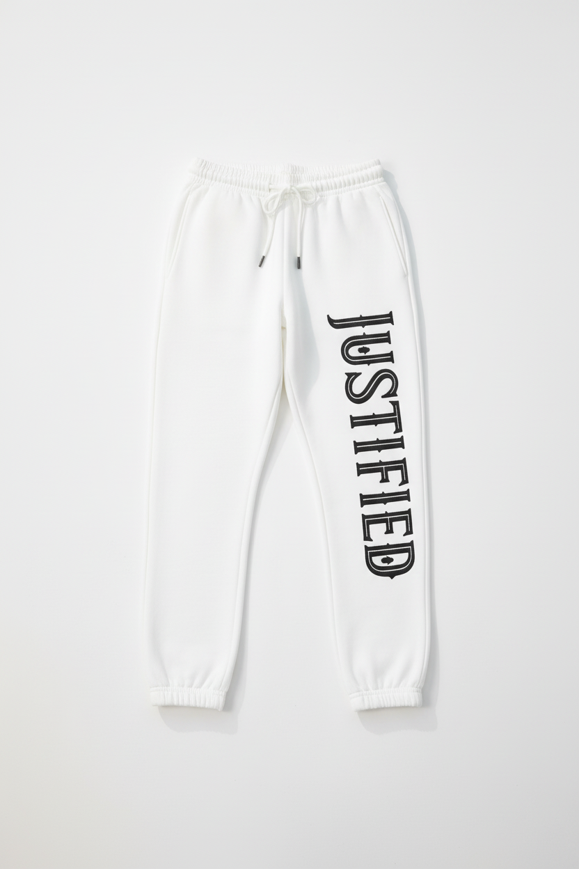 Justified Joggers — Flat Mockup