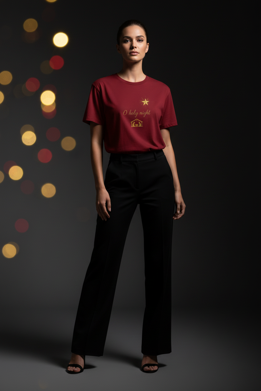 O Holy Night - Female Vogue Christmas Mockup