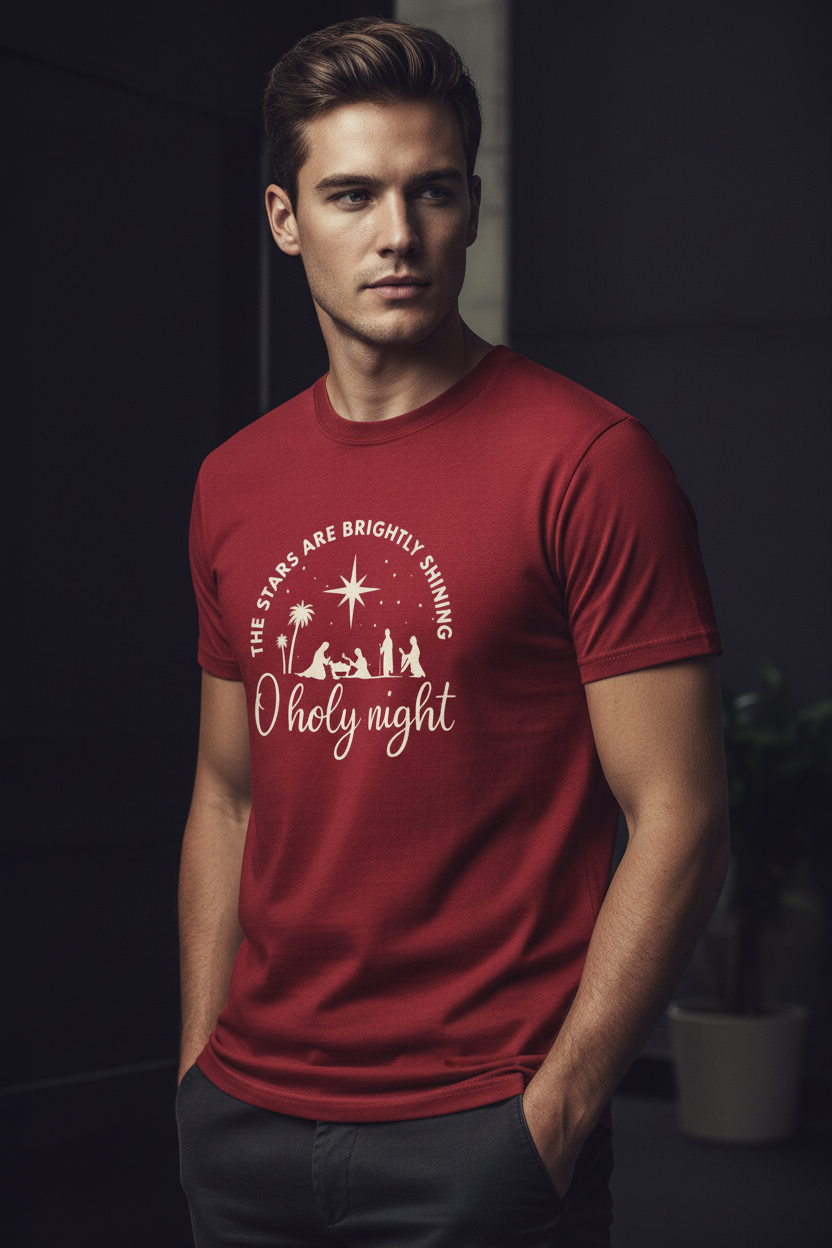 O Holy Night — GQ Style Male Mockup