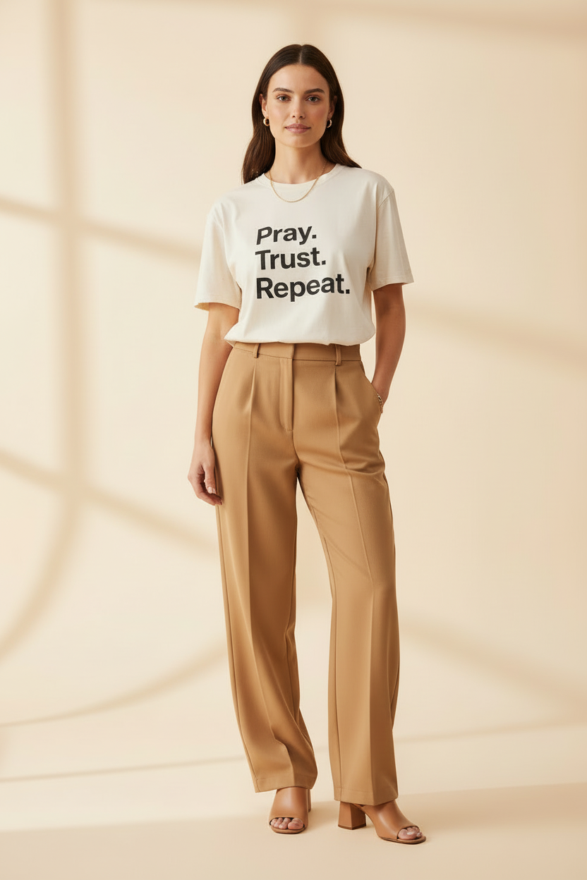 Pray Trust Repeat - Smaller Design Vogue Mockup