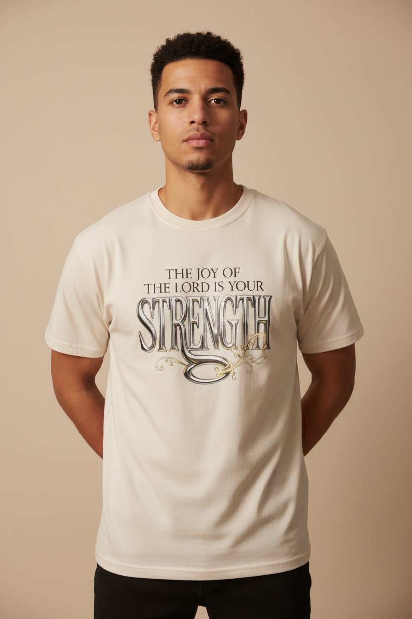 The Joy of the Lord is Your Strength — Male Mockup