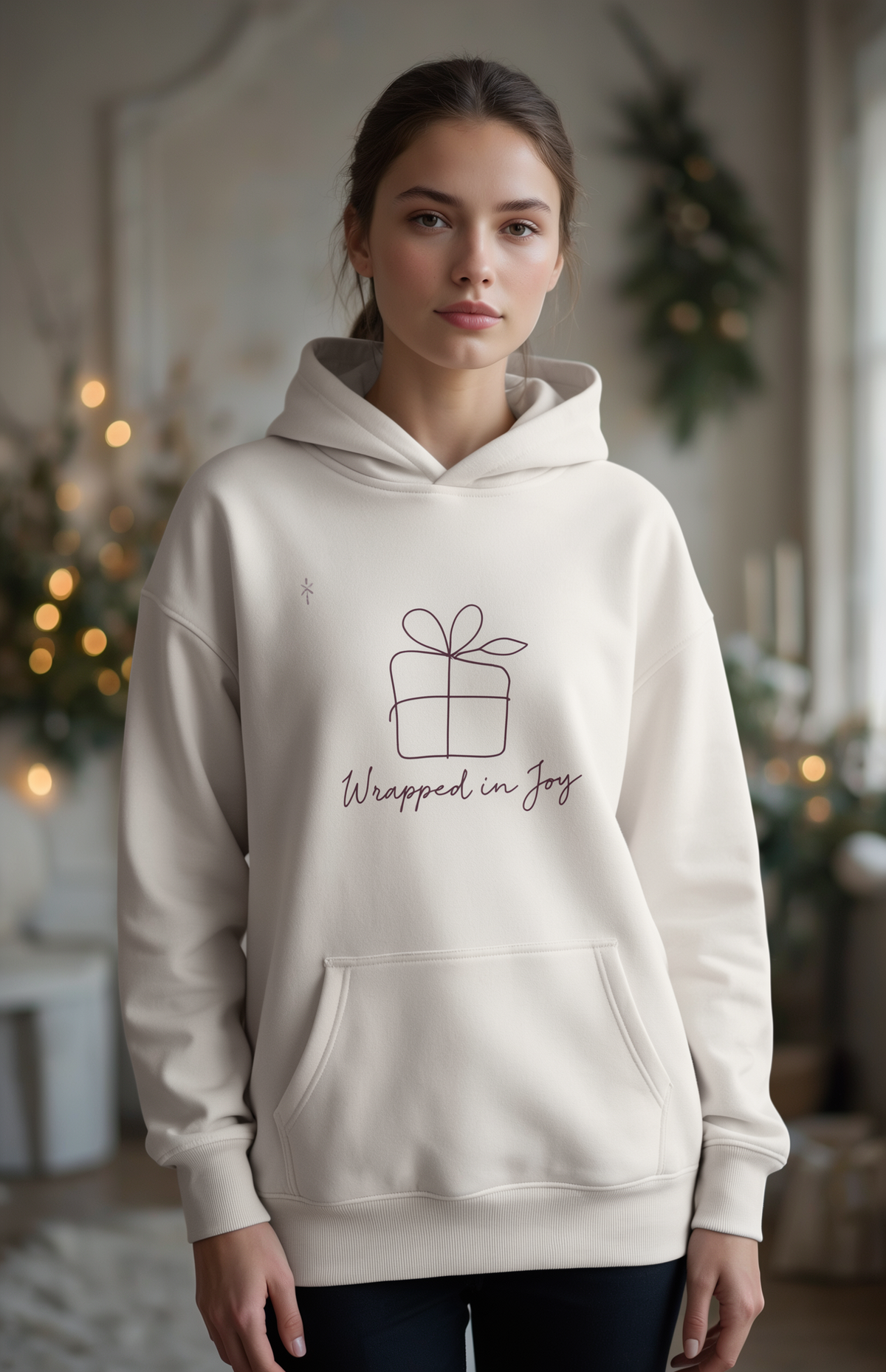 Wrapped in Joy | Women's Relaxed Hoodie