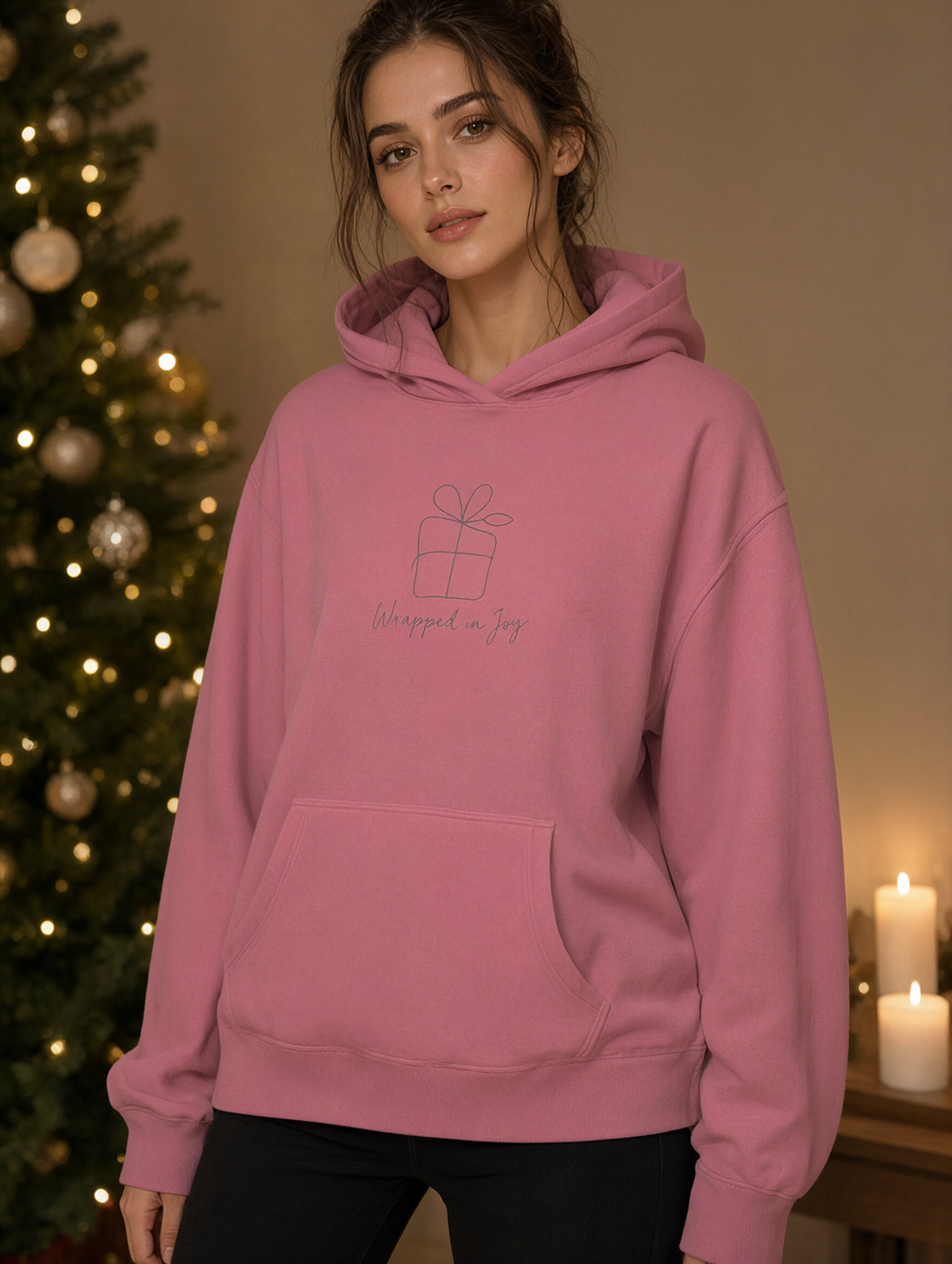 Wrapped in Joy | Women's Relaxed Hoodie